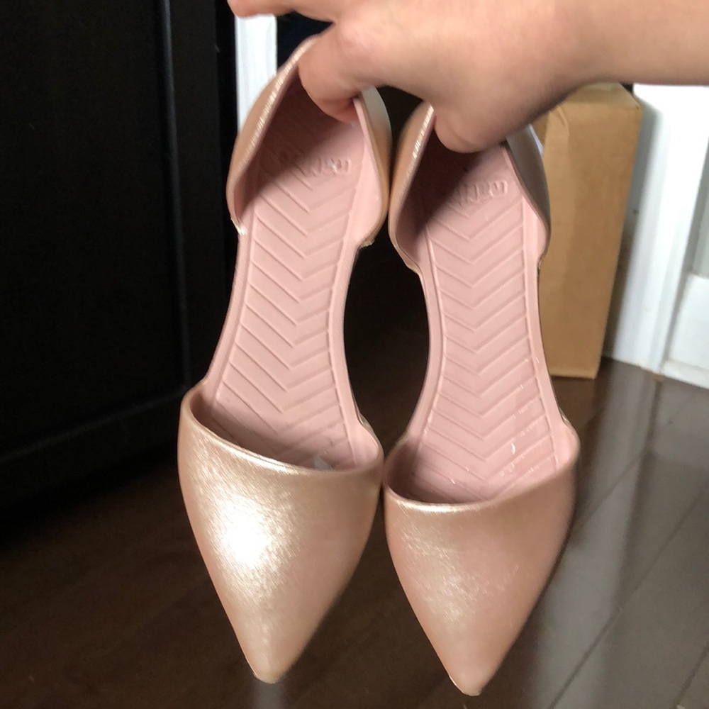 Native Rose gold D’Orsay Flats